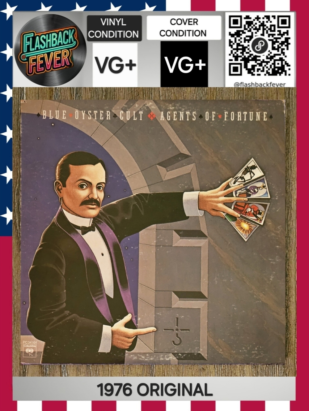 BLUE ÖYSTER CULT•Agents of Fortune•1976 US (#PC 34164)•Jacksonville Pressing